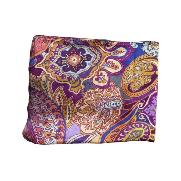 Johnny Was Decklyn Pillowcase Silk Butterfly Home Zip Floral Green Blue 1 Pcs NW - Picture 7 of 7